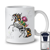 Dachshund Riding Unicorn Skeleton, Joyful Cinco De Mayo Unicorn Animal, Proud Mexican T-Shirt