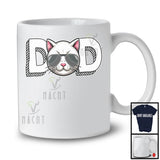 Dad, Adorable Father's Day Cat Owner Lover Sunglasses, Daddy Family Group T-Shirt