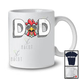 Dad, Adorable Father's Day Chicken Farm Animal, Farmer Matching Daddy Family Group T-Shirt