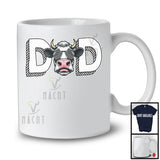 Dad, Adorable Father's Day Cow Farm Animal, Farmer Matching Daddy Family Group T-Shirt