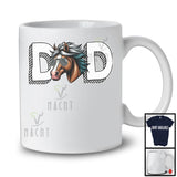 Dad, Adorable Father's Day Horse Farm Animal, Farmer Matching Daddy Family Group T-Shirt