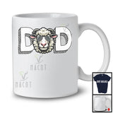 Dad, Adorable Father's Day Sheep Farm Animal, Farmer Matching Daddy Family Group T-Shirt