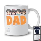 Dad, Adorable Father's Day Son Daughter, Matching Dad Family Group T-Shirt