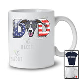 Dad, Wonderful 4th Of July Father's Day American Flag Whippet Owner, Patriotic Family T-Shirt