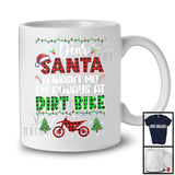 Dear Santa It Wasn't Me Always At Dirt Bike; Fantastic Christmas Plaid; Biker X-mas Family Group T-Shirt