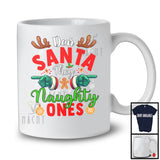 Dear Santa They Naughty Ones; Humorous Christmas Santa Hand; X-mas Snowing Family Group T-Shirt