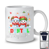 Dental Squad; Adorable Christmas Santa Couple Teeth Tooth; Dental Assistant Dentist Group T-Shirt