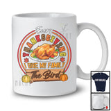 Every Thanksgiving I Give My Family The Bird; Humorous Family Dinner Turkey; Boy Fall Pumpkins T-Shirt