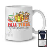 Fall Vibes And That Librarian Life; Wonderful Thanksgiving Autumn Plaid Pumpkin; Careers Jobs T-Shirt