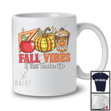 Fall Vibes And That Teacher Life; Wonderful Thanksgiving Autumn Plaid Pumpkin; Careers Jobs T-Shirt