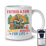 Father And Son Camping Buddies, Proud Father's Day Vintage Lover, Matching Family Group T-Shirt