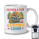Father And Son Camping Squad, Proud Father's Day Vintage Lover, Matching Family Group T-Shirt