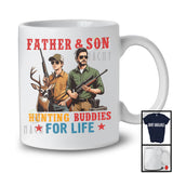 Father And Son Hunting Buddies, Proud Father's Day Hunter, Vintage Matching Family Group T-Shirt