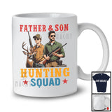 Father And Son Hunting Squad, Proud Father's Day Hunter, Vintage Matching Family Group T-Shirt