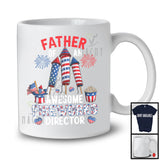 Father Of An Awesome Fireworks Director, Lovely 4th Of July American Flag, Family Patriotic T-Shirt