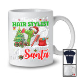 Favorite Of Santa Hair Stylist, Joyful Christmas Lights Tree Santa, X-mas Proud Careers Group T-Shirt