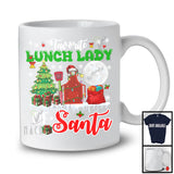 Favorite Of Santa Lunch Lady, Joyful Christmas Lights Tree Santa, X-mas Proud Careers Group T-Shirt