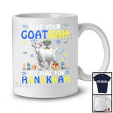 Feed Your Goatkah; Amazing Hanukah Goat With Menorah; Farm Animal Lover Farmer Group T-Shirt