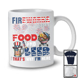 Fireworks Food And Beer, Awesome 4th Of July BBQ Drinking, Drunker Patriotic Group T-Shirt