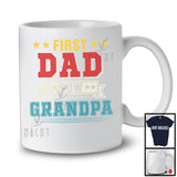 First Dad Now Grandpa, Amazing Father's Day Promoted To Grandpa Pregnancy, Vintage Family T-Shirt