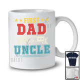 First Dad Now Uncle, Amazing Father's Day Promoted To Uncle Pregnancy, Vintage Family T-Shirt