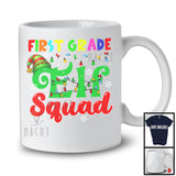 First Grade ELF Squad; Cheerful Christmas Lights ELF; School Students Teacher Group T-Shirt