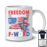 Freedom Is My Second Favorite F-Word, Humorous 4th Of July American Flag Fireworks, Patriotic T-Shirt