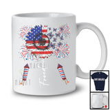 Freedom, Awesome 4th Of July American Flag Sunflower Butterfly, Fireworks Firecrackers Patriotic T-Shirt