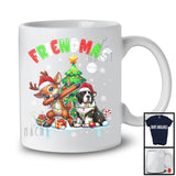 Friendmas; Joyful Christmas Tree Santa Landseer Owner; X-mas Lights Dabbing Reindeer T-Shirt