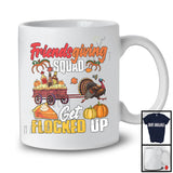 Friendsgiving Squad Get Flocked Up; Awesome Thanksgiving Turkey Running; Pumpkin Drinking T-Shirt