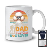 Full Time Dad Part Time Dog Lover, Awesome Father's Day Poodle Sunglasses, Vintage Retro T-Shirt