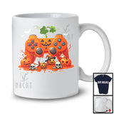 Game Controller Pumpkin, Awesome Halloween Costume Pumpkins Skulls, Gamer Gaming T-Shirt