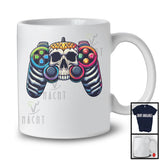 Game Controller Skull Bones; Creepy Halloween Costume Gaming; Matching Gamer Group T-Shirt