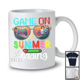 Game On Summer Loading, Colorful Summer Vacation Sunglasses Gamer, Students Gaming T-Shirt