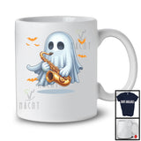 Ghost Playing Saxophone; Awesome Halloween Boo Ghost; Musical Instruments Player Group T-Shirt