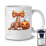 Giraffe Costume Cosplay With Bow Tie, Lovely Halloween Wild Animal Lover, Matching Group T-Shirt