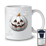 Golf Pumpkin Face, Humorous Halloween Costume Golf Player Team, Sport Playing T-Shirt