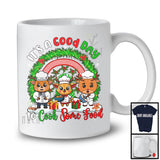 Good Day To Cook Some Food; Adorable Christmas Three Reindeer Rainbow; Lunch Lady Chef T-Shirt