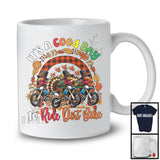 Good Time To Ride Dirt Bike; Amazing Thanksgiving Three Turkeys Plaid Rainbow; Dirt Bike Biker T-Shirt