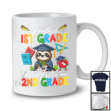 Goodbye 1st Grade Hello 2nd Grade, Adorable First Last Day Of School Sloth, Summer Graduate T-Shirt