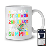 Goodbye 1st Grade To 2nd Grade First Summer, Colorful Vacation T-Rex Lover, Students Group T-Shirt