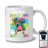 Goodbye 2nd Grade Hello 3rd Grade, Colorful Graduation Dabbing Girl, Student Graduate Group T-Shirt