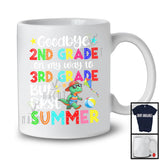 Goodbye 2nd Grade To 3rd Grade First Summer, Colorful Vacation T-Rex Lover, Students Group T-Shirt