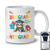 Goodbye 3rd Grade Hello 4th Grade, Adorable First Last Day Of School Sloth, Summer Graduate T-Shirt