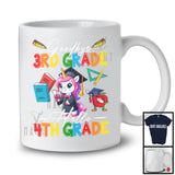 Goodbye 3rd Grade Hello 4th Grade, Adorable First Last Day Of School Unicorn, Summer Graduate T-Shirt