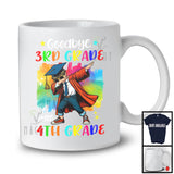 Goodbye 3rd Grade Hello 4th Grade, Colorful Graduation Dabbing Boy, Student Graduate Group T-Shirt