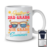 Goodbye 3rd Grade On My Way To 4th Grade, Joyful First Summer Vacation Sunglasses, Student T-Shirt