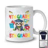Goodbye 4th Grade Hello 5th Grade, Adorable First Last Day Of School Sloth, Summer Graduate T-Shirt