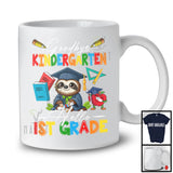 Goodbye Kindergarten Hello 1st Grade, Adorable First Last Day Of School Sloth, Summer Graduate T-Shirt