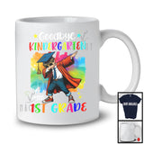 Goodbye Kindergarten Hello 1st Grade, Colorful Graduation Dabbing Boy, Student Graduate Group T-Shirt